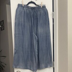 Easel Navy Blue Elastic Waist Pants